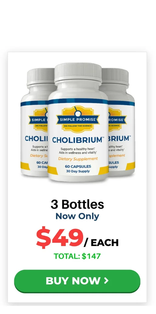 Cholibrium™ 3 bottles pricing